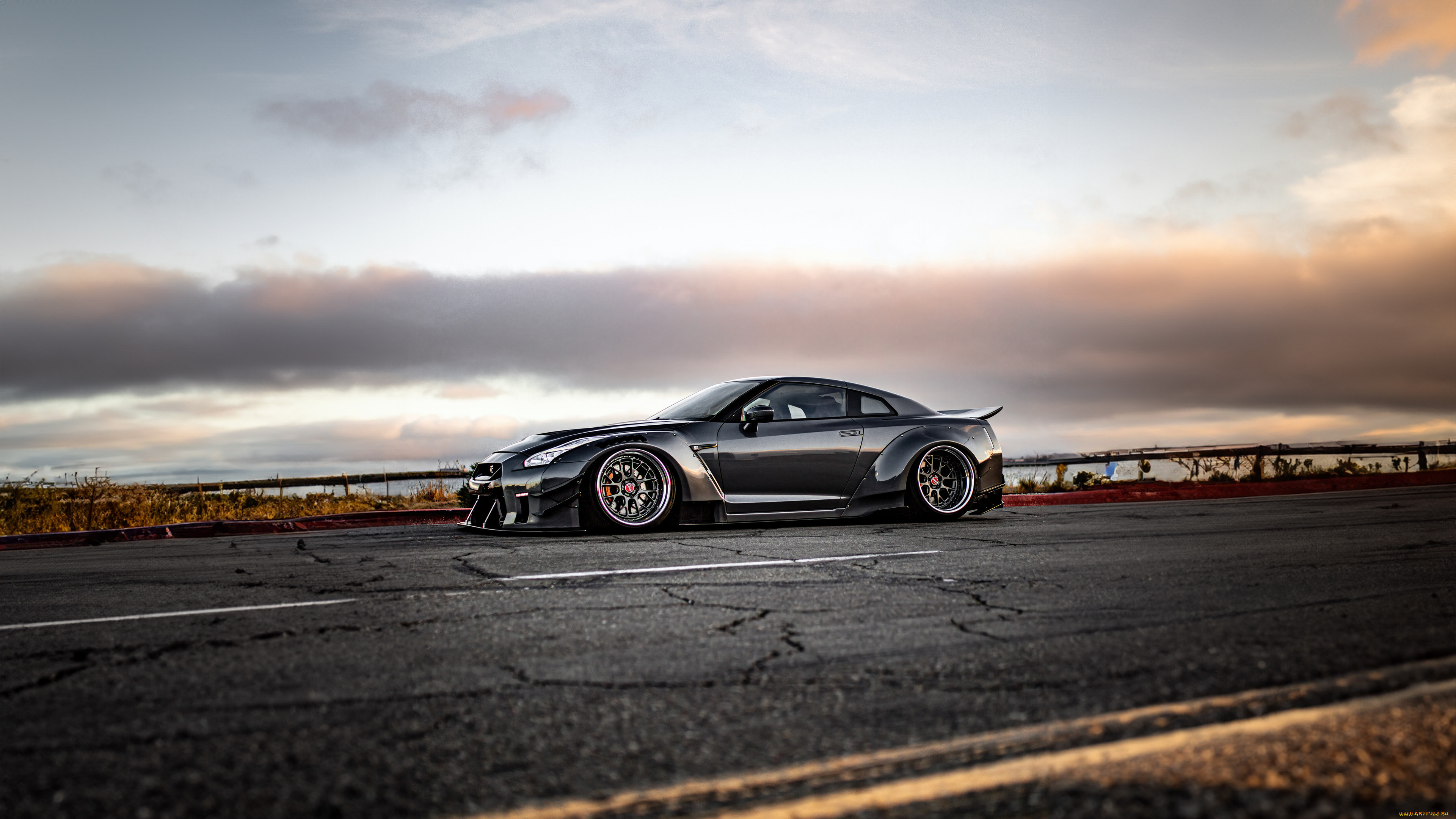 , nissan, datsun, gtr, r35, widebody, tuning, stance